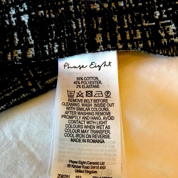 Phase Eight Fitted Dress, Size 8 (S/M) - Picture 5 of 5